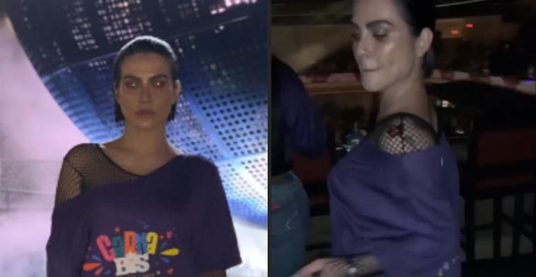 Após lipoaspiração, Cleo cai na folia em festa pós-carnaval nos EUA