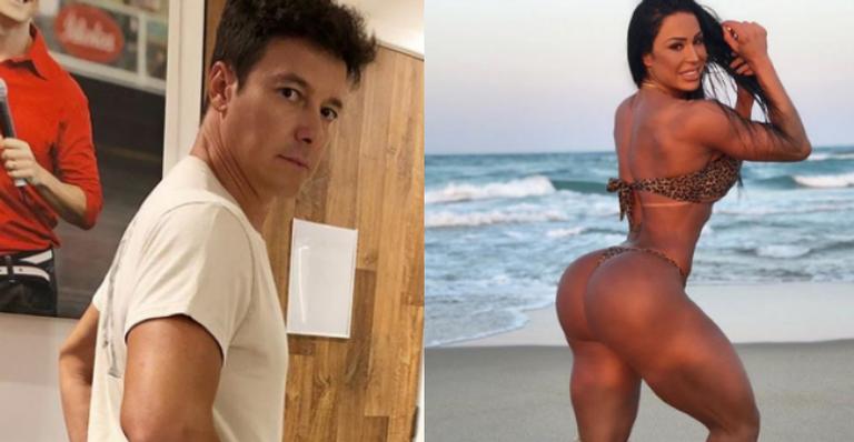 Rodrigo Faro mostra bumbum avantajado e seguidores caem na risada: ”Ganhou da Gracyanne”