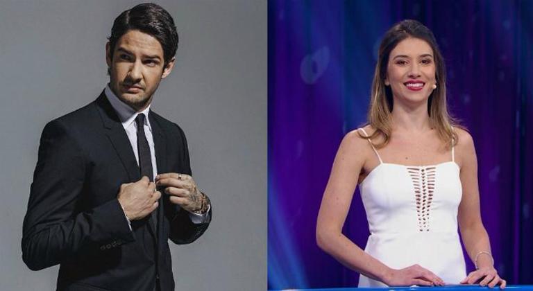 Alexandre Pato e Rebeca Abravanel são flagrados juntinhos visitando o SBT