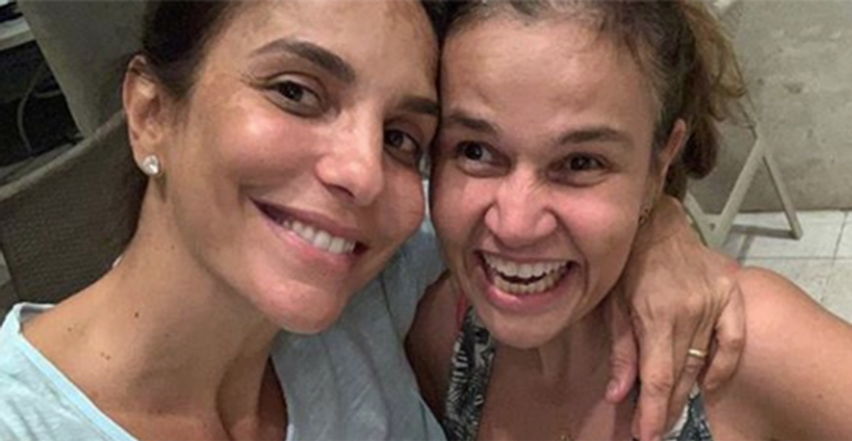 Claudia Rodrigues celebra encontro com Ivete Sangalo em Salvador