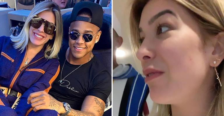 De barriga de fora, Lorena Improta chega em Dubai com Léo Santana e admite gafe: ”Me lasquei”
