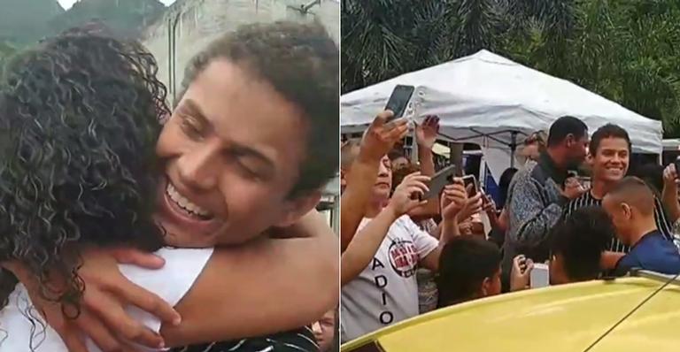 BBB19: Danrley atrai multidão ao retornar para a Rocinha e se emociona