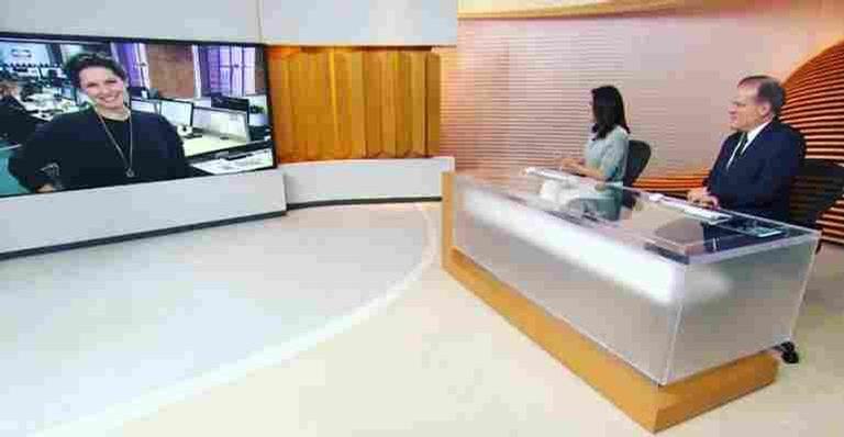 Ao vivo, Ana Paula Araújo anuncia a gravidez de Cecília Malan