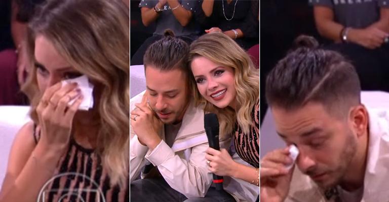 Sandy e Junior choram com depoimentos dos pais no Caldeirão do Huck