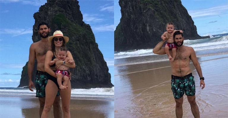 Dudu Azevedo curte viagem em família após terminar de gravar a novela Jesus