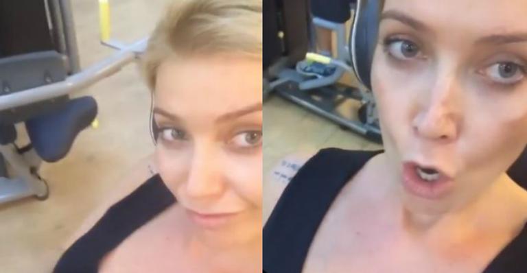 Luiza Possi pega pesado na academia e exibe barrigão de seis meses