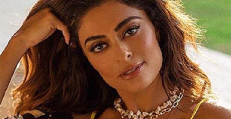 Juliana Paes surge divando de biquíni e comemora raro dia de folga: ”Milagre”