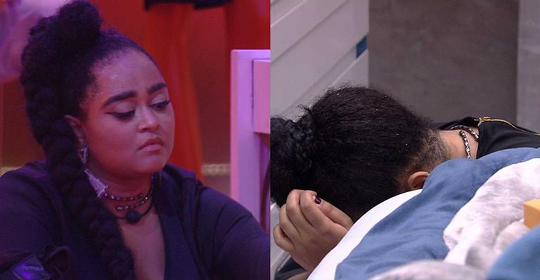 BBB19: Rízia se dá conta da burrice colossal que fez e se desespera
