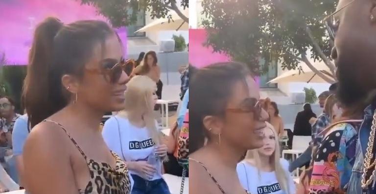 Anitta não é reconhecida em sua própria festa e ironiza: ”Está em todo lugar”