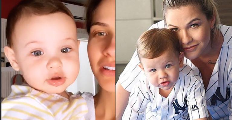 Andressa Suita aparece com o caçula Samuel no colo e fãs confundem com o irmão: ”Parecem gêmeos”
