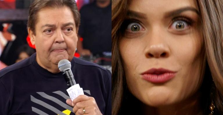 Faustão expõe bailarina ao vivo durante quadro do Domingão do Faustão