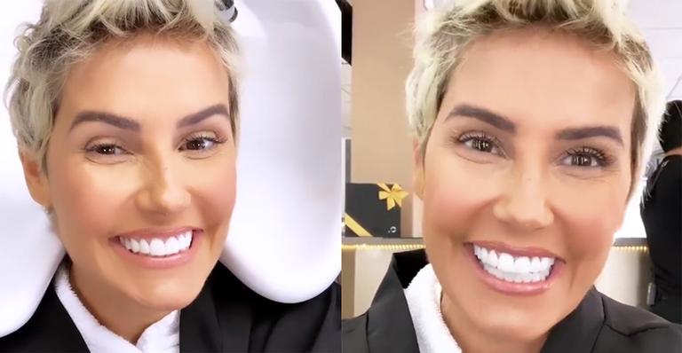Deborah Secco se despede do cabelo platinado e volta a ficar morena