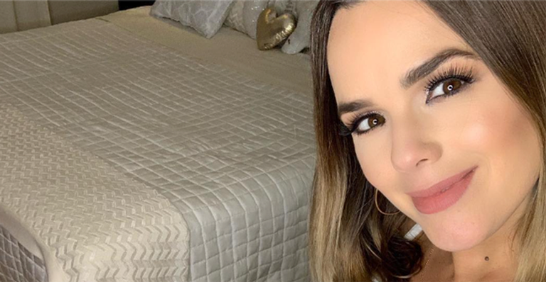 Thaeme muda a decoração de seu quarto para o nascimento da filha, Liz