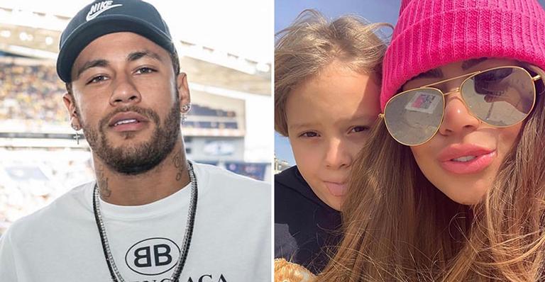 Filho de Neymar Jr, Davi Lucca aparece passeando por Paris com a tia Rafaella Santos