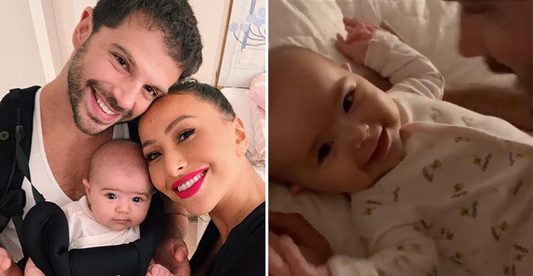 Fofura! Duda Nagle faz Zoe cair na risada e Sabrina Sato se derrete: ”É muito amor”