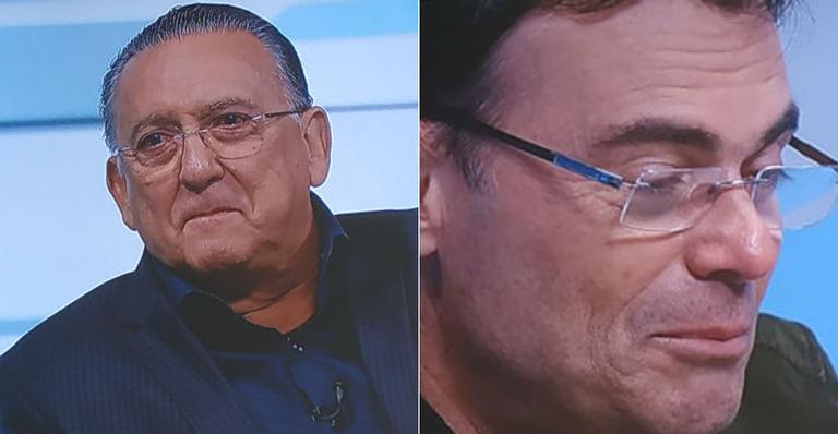 Galvão Bueno faz Tino Marcos chorar ao lembrar drama vivido pelo jornalista