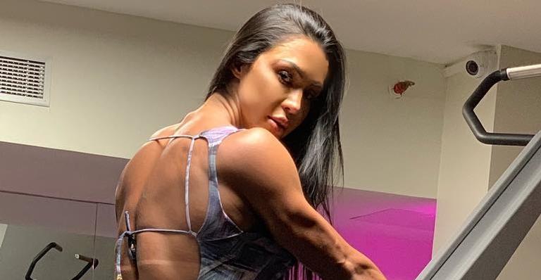 Gracyanne Barbosa mostra bumbum na academia e impressiona: “Será que o Belo aguenta?”