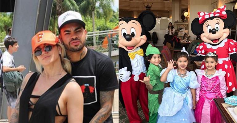 Dani Souza comemora o aniversário das filhas gêmeas na Disney