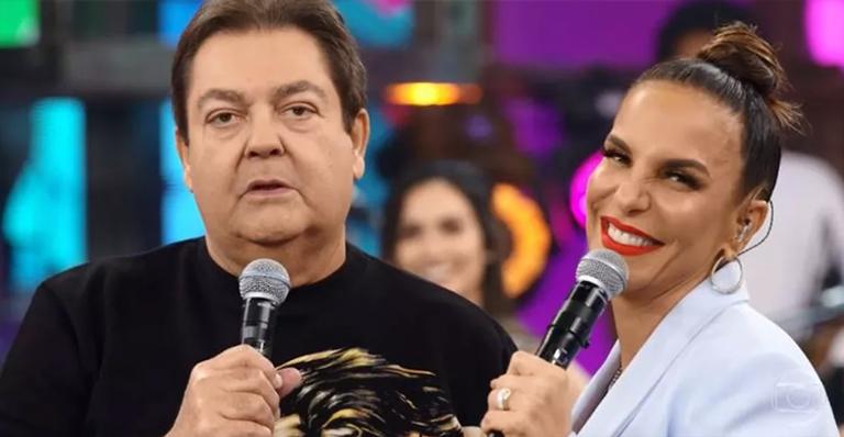 Ivete Sangalo deixa Faustão sem graça ao falar do look dele no Domingão