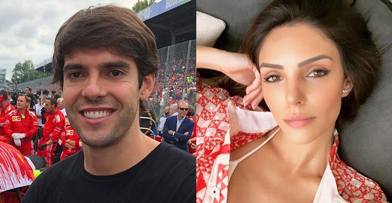 Kaká e a ex-mulher, Carol Celico, surgem juntos no aniversário da filha