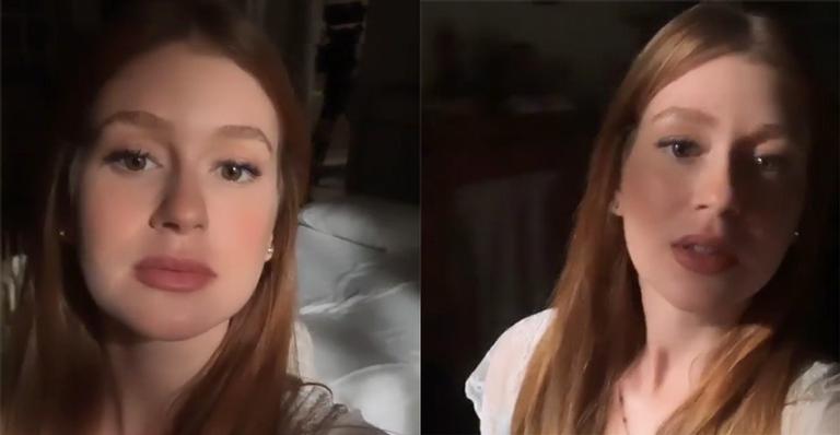 Após passar mal, Marina Ruy Barbosa volta a gravar e se despede de cenário