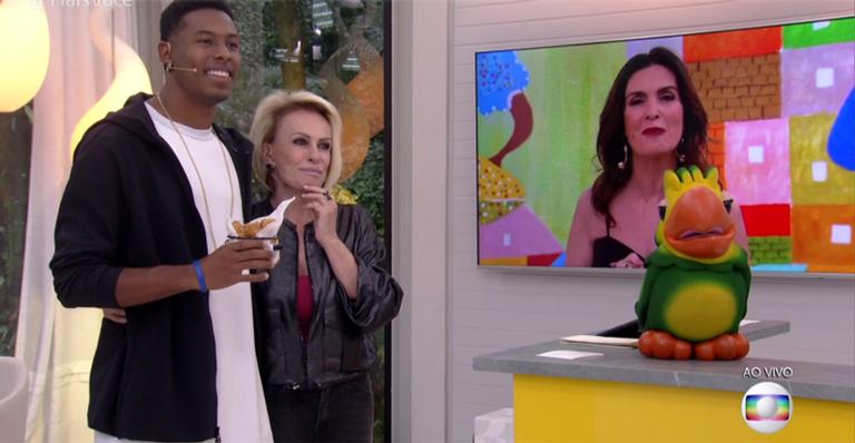 Fátima Bernardes é surpreendida por Ana Maria Braga que ‘rouba’ convidado do ‘Encontro’