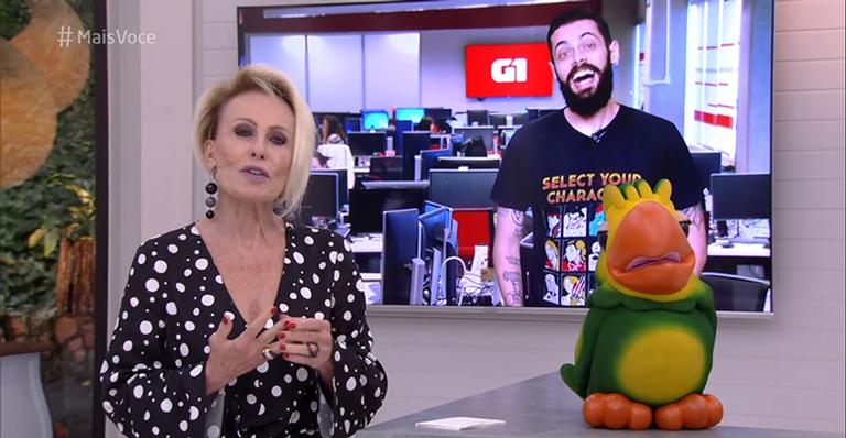 Ana Maria Braga dá cantada em repórter que fica sem jeito: ”Vou me achar para sempre”