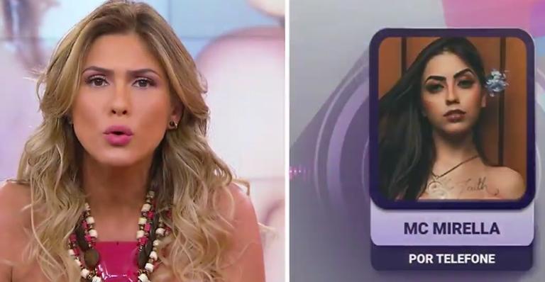 Lívia Andrade confronta MC Mirella ao vivo no ‘Fofocalizando’ após ser xingada em show
