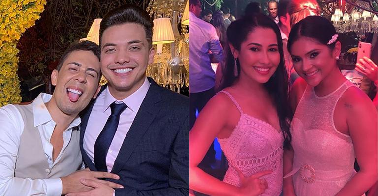 Wesley Safadão e a ex, Mileide Mihaile, vão ao casamento de Carlinhos Maia