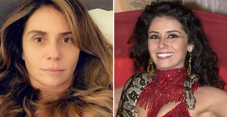 Em clique, Giovanna Antonelli relembra Jade de ‘O Clone’: ”Fingindo não ter uma cobra enrolada”