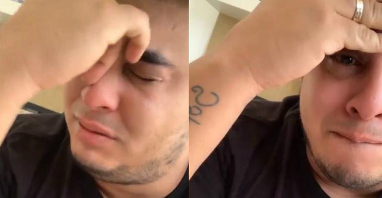 Kauan, da dupla com Matheus, não segura lágrimas ao despedir-se de Gabriel Diniz: ”Te amo para sempre”