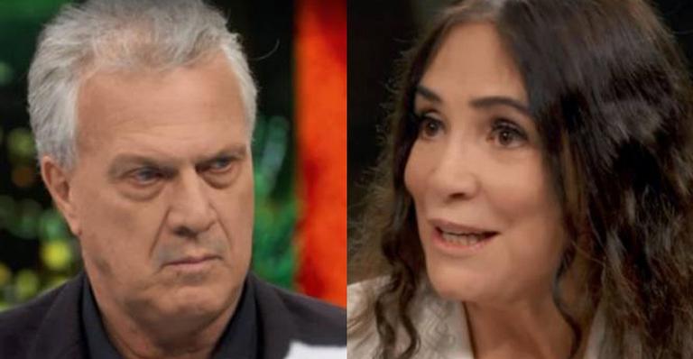 Pedro Bial alfineta Regina Duarte com direito a aplausos da plateia