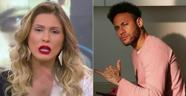 Lívia Andrade opina ao vivo sobre o caso Neymar: ”O não precisa ser respeitado”