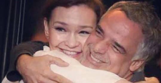 Ângelo Antônio ganha homenagem de aniversário de Júlia Lemmertz