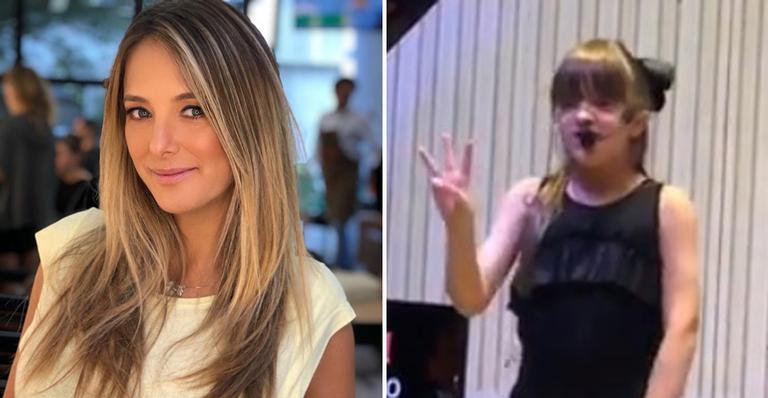 Grávida, Ticiane Pinheiro se derrete com apresentação de Rafa Justus: ”Muito orgulho”
