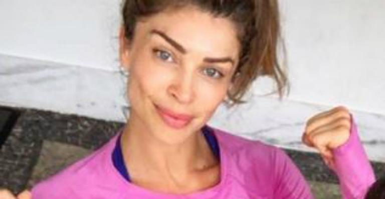 Barriga de Grazi Massafera vira assunto nas redes sociais após treino pesado