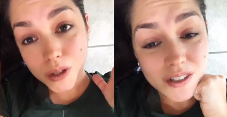 Thais Fersoza aparece abatida após filha acordar passando mal: ”Cansada”