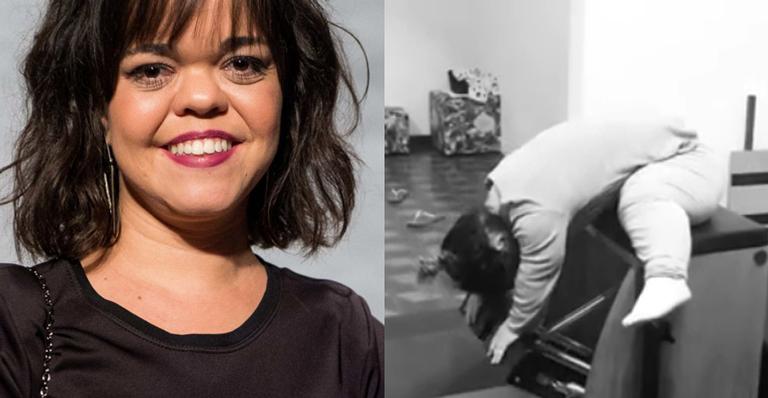 Juliana Caldas mostra dificuldades na academia e desabafa: ”Cuidar da gente também é uma forma de se amar”