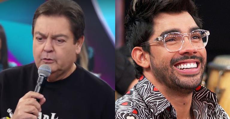 Faustão interrompe programa e se desculpa com fãs de Gabriel Diniz após gafe
