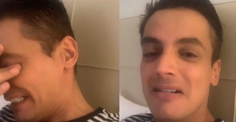 Leo Dias não segura as lágrimas ao falar sobre Lívia Andrade: ”Me tornei um peso”