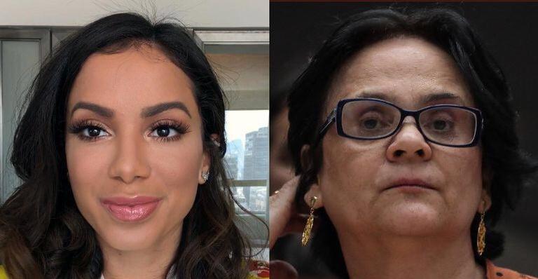 Anitta debocha de declaração da ministra Damares Alves: ‘‘Ansiosa’’