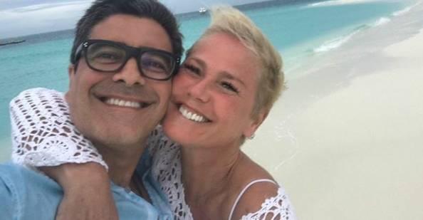 No Dia dos Namorados, Xuxa Meneghel e Junno Andrade trocam mensagens de amor: ”Me preenche como mulher”