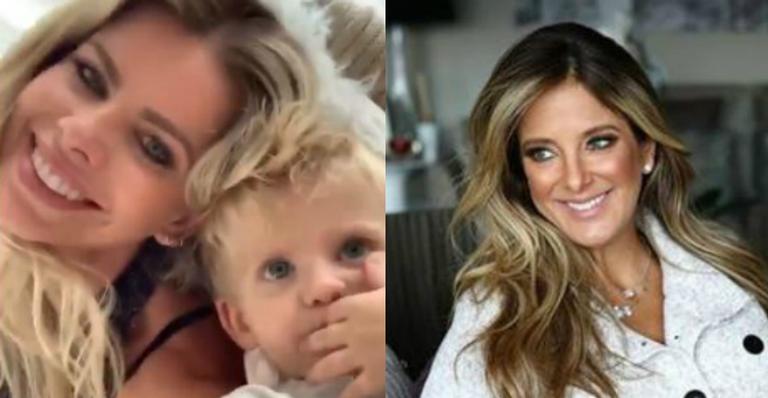 Ticiane Pinheiro não se aguenta com recado de Enrico e Karina Bacchi