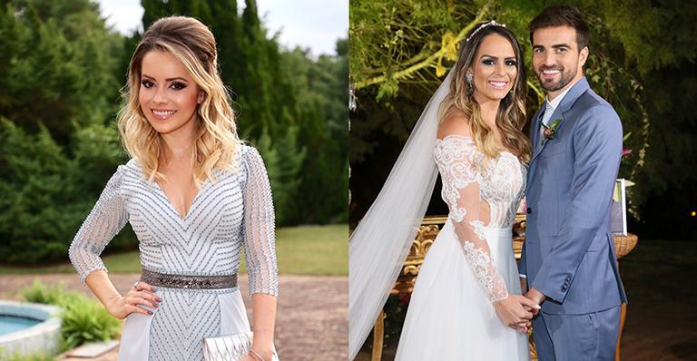 Sandy brilha como madrinha no casamento da prima, filha de Chitãozinho