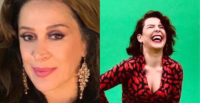 Claudia Raia parabeniza Fernanda Souza com beijo na boca: ”Te amo mais que pele de frango”