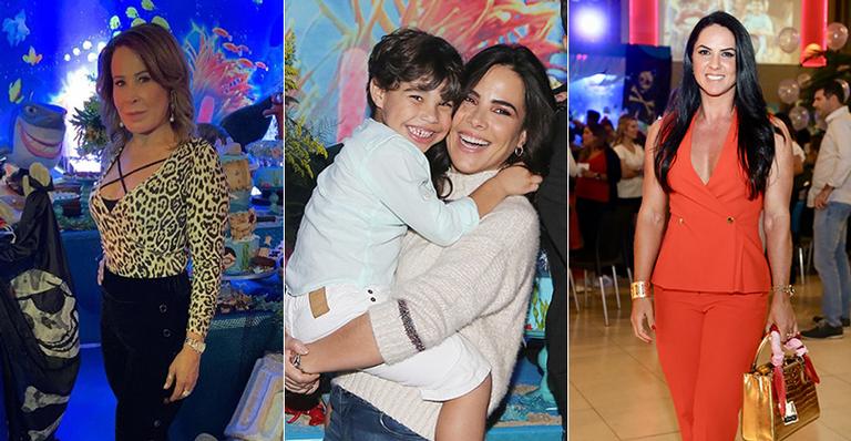 Zilu Camargo e Graciele Lacerda vão ao aniversário do filho de Wanessa