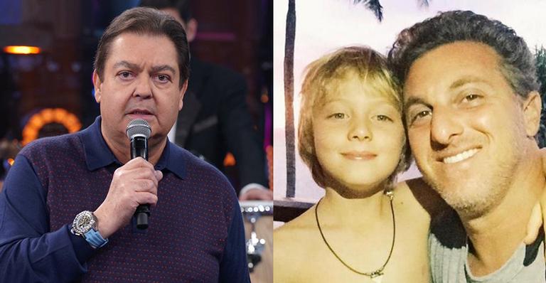 Faustão manda recado para Benício, filho de Luciano Huck que está no hospital