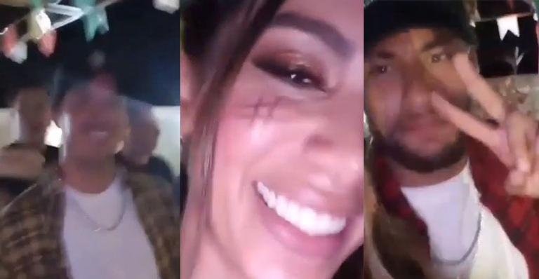 Neymar e Gabriel Medida surgem na festa de Anitta e causam alvoroço na web