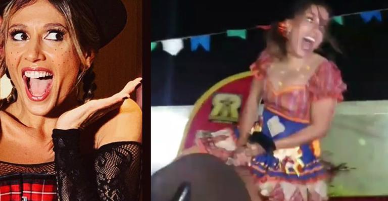 Touro mecânico na festa junina de Anitta gera polêmica e Luísa Mell defende