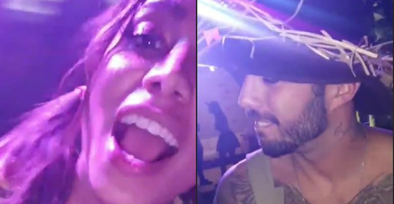 Pedro Scooby tira a roupa em festa na mansão de Anitta que vai à loucura